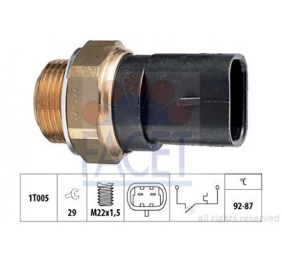 Выключатель вентилятора facet 7.5031 фото №1