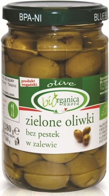 OLIWKI ZIELONE BEZ PESTEK W ZALEWIE BIO 280 g (160