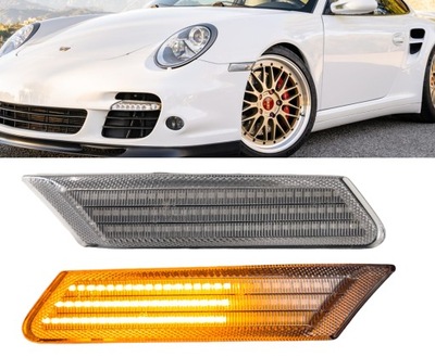 DINÁMICO COLOR BLANCO LUCES DIRECCIONALES DIODO LUMINOSO LED PORSCHE 991 997 CAYMAN 987 BOXSTER 05-  