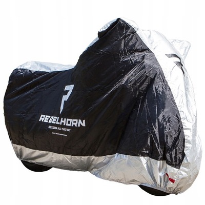 REBELHORN APVALKALAS NA MOTOCIKLAS COVER BLK SILVER M 