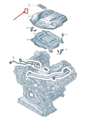 Audi a6 4a c8 двигатель cover 06m103925n фото №1