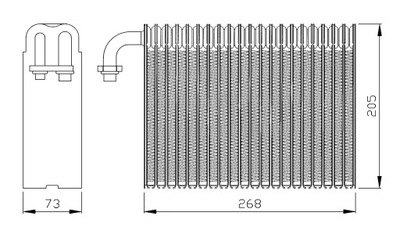 EVAPORATOR AIR CONDITIONER ALFA ROMEO 156 97- NRF  