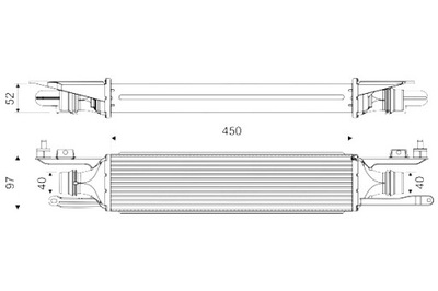 VALEO ИНТЕРКУЛЕР БЕЗ КЛАПАНА AGR OPEL CORSA D 1.3D 07.06-08.14