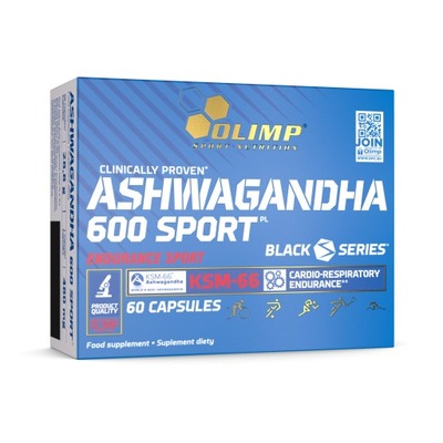 OLIMP Ashwagandha 600mg 60kap ŻEŃ-SZEŃ INDYJSKI