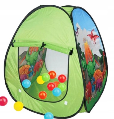 NAMIOT DINO Z PIŁECZKAMI 20szt 70x85 OTWIERANY