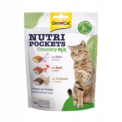 GimCat Nutri Pockets Tauryna 150 przysmak dla kota