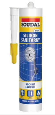 Silikon sanitarny Soudal 280ml biały