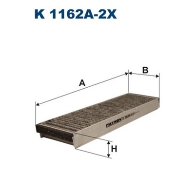 FILTR, VENTILACIÓN PRZESTRZENI PASAZERSKIEJ FILTRON K 1162A-2X  