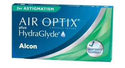 Soczewki Alcon Air Optix + HG for Astigmatism 3 szt -2,25 cyl. -0,75 oś 100