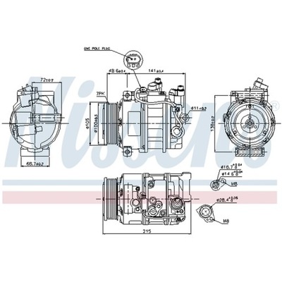 KOMPRESOR, ACONDICIONAMIENTO NISSENS 89520  