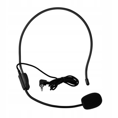 MIKROFON POJEMNOŚCIOWY NAGŁOWNY Z KABLEM 3.5 MM DO WYSTĄPIEŃ