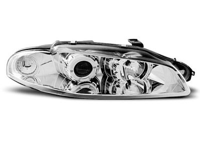 Лампы фары mitsubishi eclipse 97-98 хром фото №1