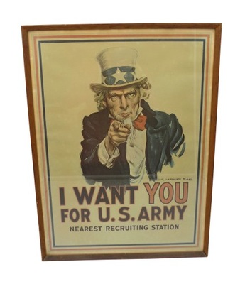 plakat reprodukcja US Army James Montgomery