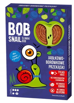 BOB Ślimak SNAIL Przekąska Jabłko - Borówka 60 g