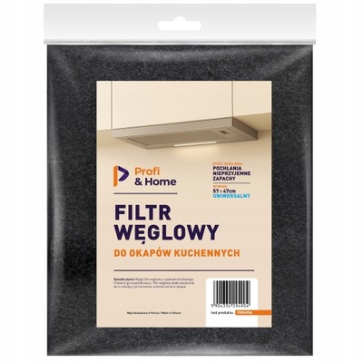 FILTR DO OKAPU KUCHENNEGO GAMMA WĘGLOWY 470 X 570