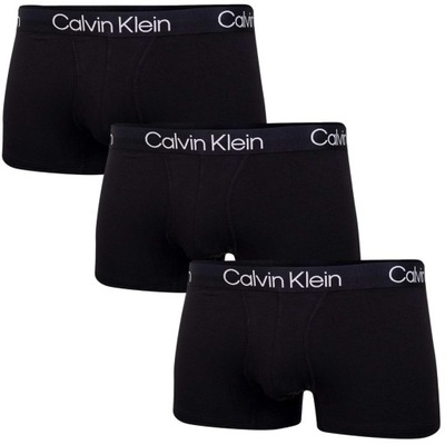 CALVIN KLEIN BOKSERKI MĘSKIE TRUNK 3 PARY BLACK XL