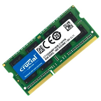 RAM CRUCIAL 8GB (1x8GB) 1600MHz CL11 DDR3L 1.35V