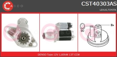 Стартеры автомобильные casco cst40303as фото №1
