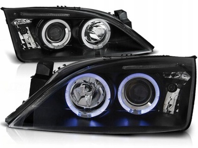 ФОНАРИ FORD MONDEO MK3 III 00-07R RINGI LED (СВЕТОДИОД ) BLACK