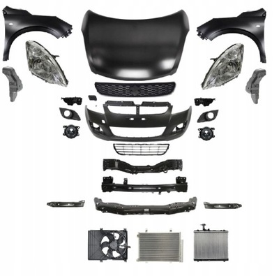 Suzuki swift iv 4 2010-2013 kompletny перед капот фото №1