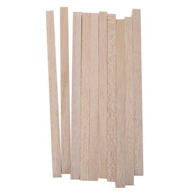 4x 10x drewniane patyczki prostopadłościenne 10*10/8x8mm drewno balsa