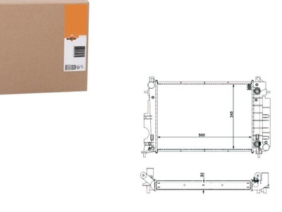 NRF RADUADOR DEL MOTOR SAAB 900 II 9-3 2.0-2.5 07.9  