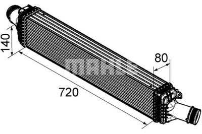 MAHLE ІНТЕРКУЛЕР РАДІАТОР ПОВІТРЯ DOLOTOWEGO AUDI A4 ALLROAD B8