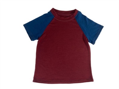 Bluzka lato wełna merino 98 cm koszulka T shirt koszulka merino wool jedwab