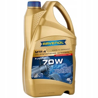 RAVENOL MTF-4 МАСЛО ТРАНСМИСИОННОЕ SAE 70W 4L 1221113-004-01-999