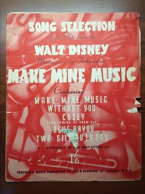 Make Mine Music Disney Song Selection nuty tekst