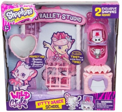 SHOPKINS WILD SZKOŁA STUDIO TAŃCA KITTY SERIA 9