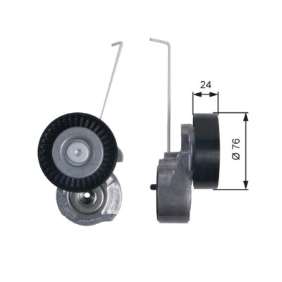 Ролик натяжителя ремень поликлиновый volvo s60 ii s80 ii v60 i v70 iii xc60 фото №1