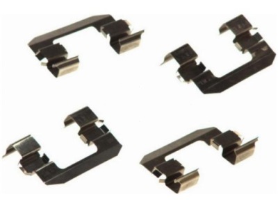 Набір монтажний гальмівних колодок перед kia pregio 2.5 2.7 95-04 opirus 3.5 03- фото №1