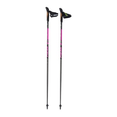 Kije nordic walking Fizan Runner czarno-różowe 105