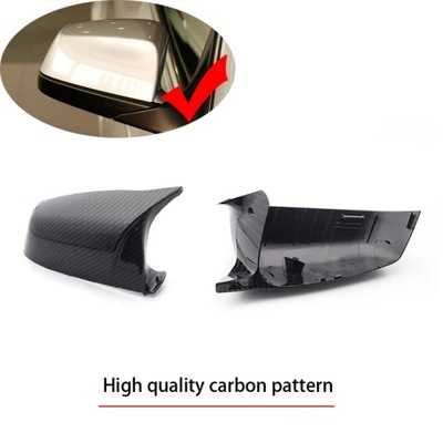 HORN CAPS M STYLE HIGH QUALITY BLACK SIDE WING MIRROR CAP COVER FOR ~59278