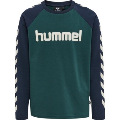 HUMMEL BLUZKA DŁUGI RĘKAW KONTRAST LOGO HVV HMR__128