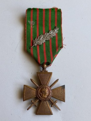 Krzyż Wojenny 1914 - 1918 z palmą - Francja