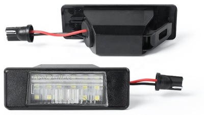 Ліхтарі освітлення led do номерного знака реєстраційний nissan qashqai x-trail фото №1