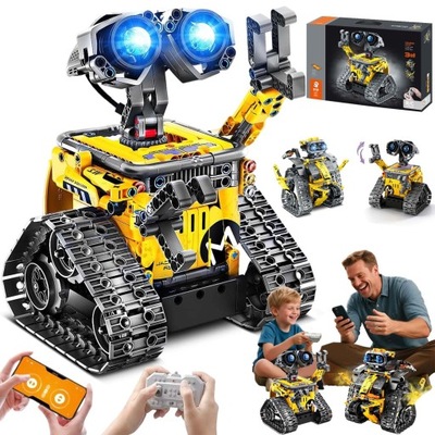 ROBOTYKA DLA POCZĄTKUJĄCYCH KLOCKI PROGRAMOWALNY ZDALNIE ZESTAW 430 EL