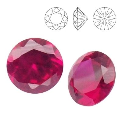 RD II MM 9 Cyrkonia - Corundum RUBY