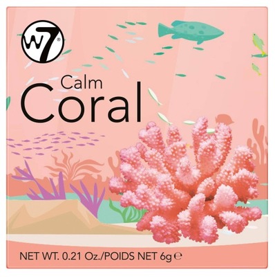 W7 CALM CORAL Blusher RÓŻ DO POLICZKÓW