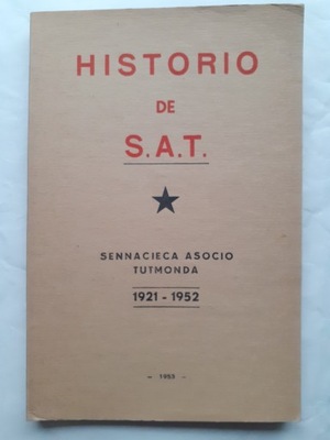 Historio de S. A. T. 1921-1952 w języku esperanto wyd. 1953