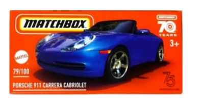 Matchbox Power Grab Porsche 911 Carrera Cabriolet