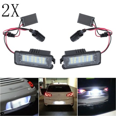 FOR REGISTRATION NUMBER LAMPS FOR VW GOLF MK4 MK5 SEAT  