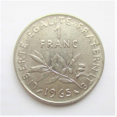 1 Frank 1965 r. Francja