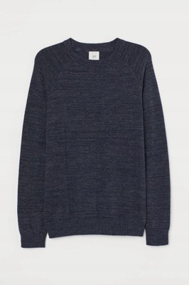 H&M 34 XS MĘSKI Cienki sweter BAWEŁNIANY