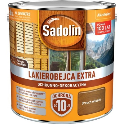 Sadolin EXTRA Lakierobejca Orzech Włoski 2,5l