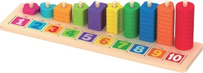 DREWNIANA PIRAMIDA SORTER UKŁADANKA SMILY PLAY