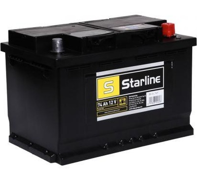 AKUMULIATORIUS STARLINE 74AH 680A 12V 3 METAI GARANTIJOS 