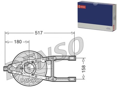 DENSO ВЕНТИЛЯТОР РАДИАТОРА FIAT CINQUECENTO 0.9 I.